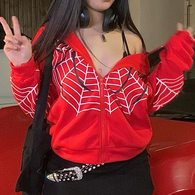 Y2k Rhinestone Skeleton Hoodie - Women'S Fashion Zip Up Hoodies recensie en prijs