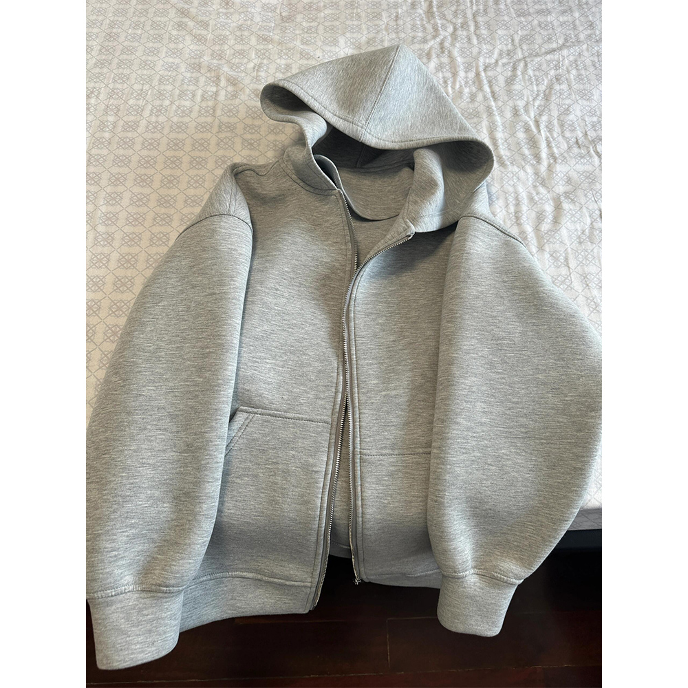 Women's Grey Hooded Coat Solid - Women'S Fashion Zip Up Hoodies recensie en prijs