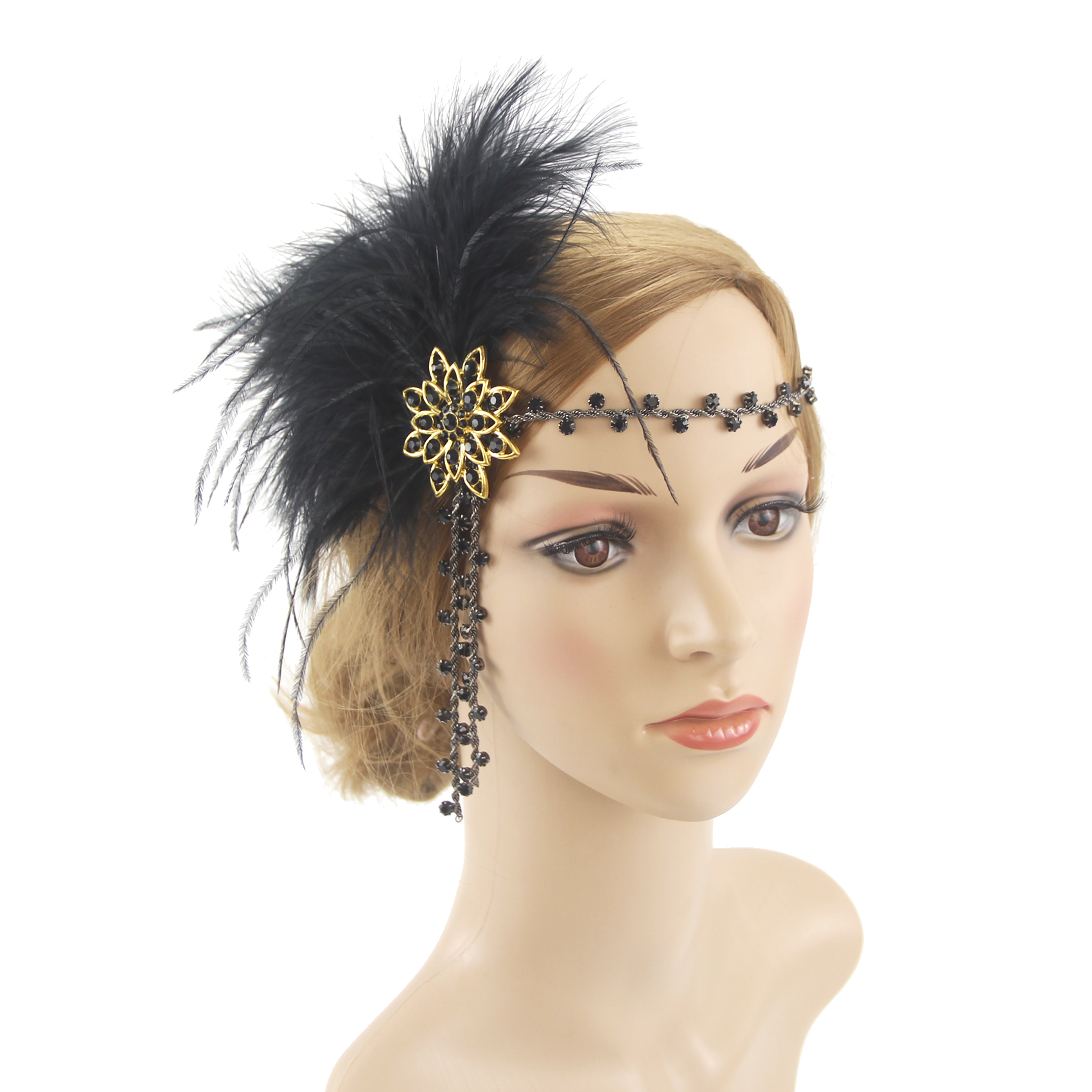 Peacock Feather Elastic Hair B - Women'S Fashion In The 1920S recensie en prijs