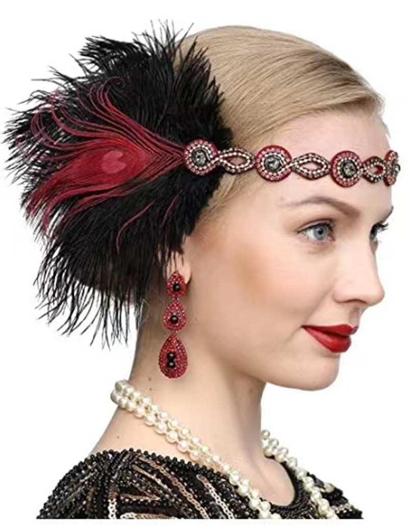Peacock Feather Elastic Hair B - Women'S Fashion In The 1920S recensie en prijs