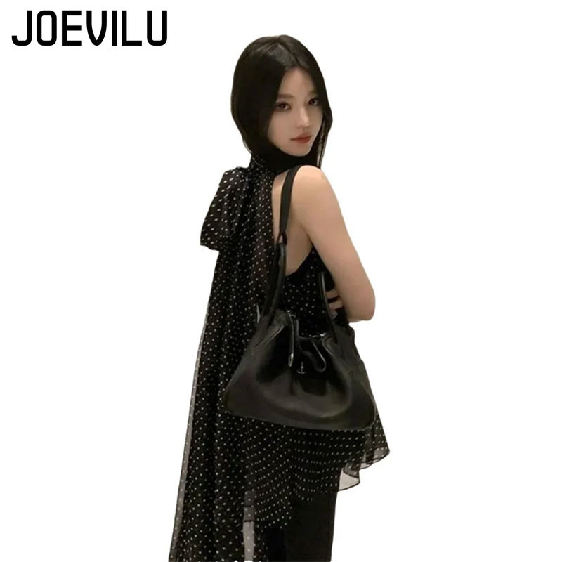 JOEVILU Sleeveless Lace Up Hal - Wrap Blouse Chiffon recensie en prijs
