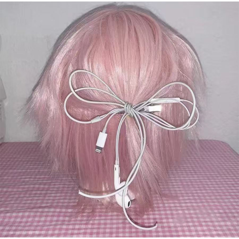 Headphone Wire Bow Hair Clip K - Women'S Y3K Fashion recensie en prijs