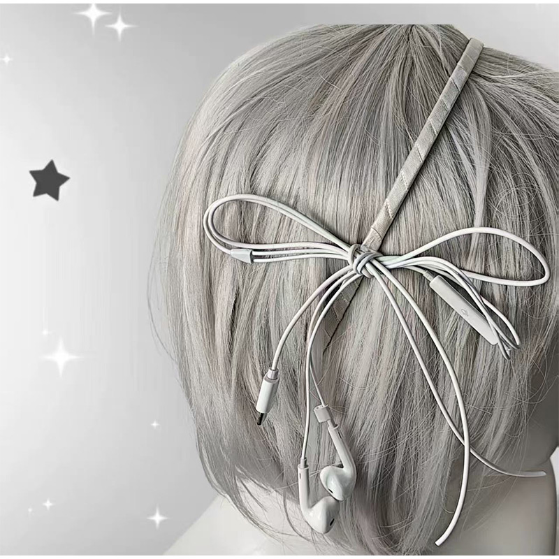 Headphone Wire Bow Hair Clip K - Women'S Y3K Fashion recensie en prijs