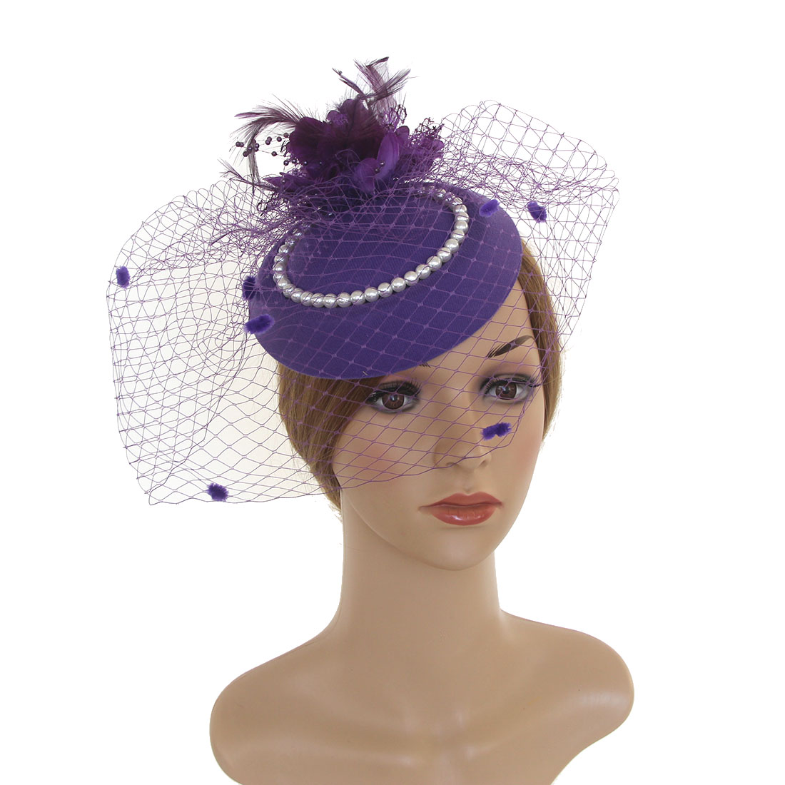 Women Feather Fascinator Hat w - Women'S Fashion Kentucky Derby recensie en prijs