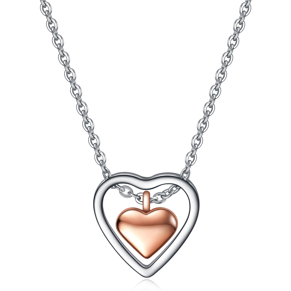 Double Love Heart Stainless St - Women'S Day Fashion Show recensie en prijs