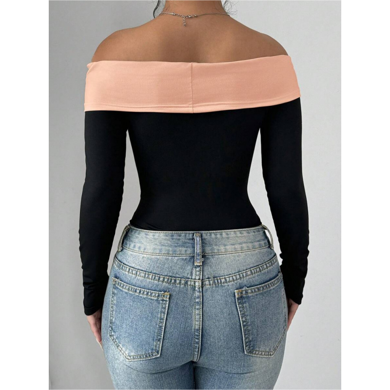 Bowknot Decor Off Shoulder Bod - Women Fashion Styles recensie en prijs