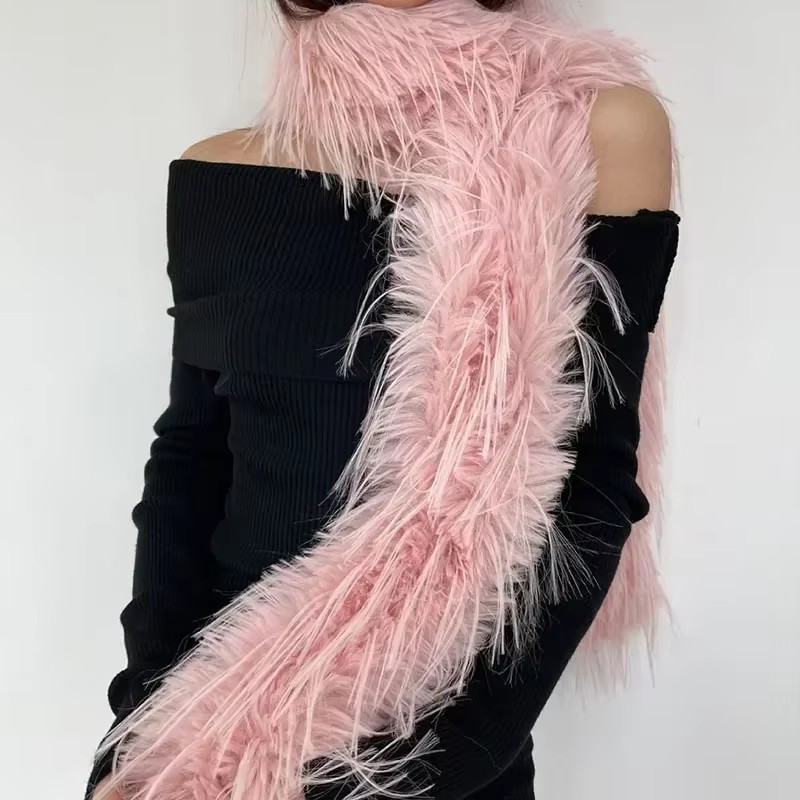 Women Faux Rabbit Fur Long Sca - Women'S Fashion Parka recensie en prijs